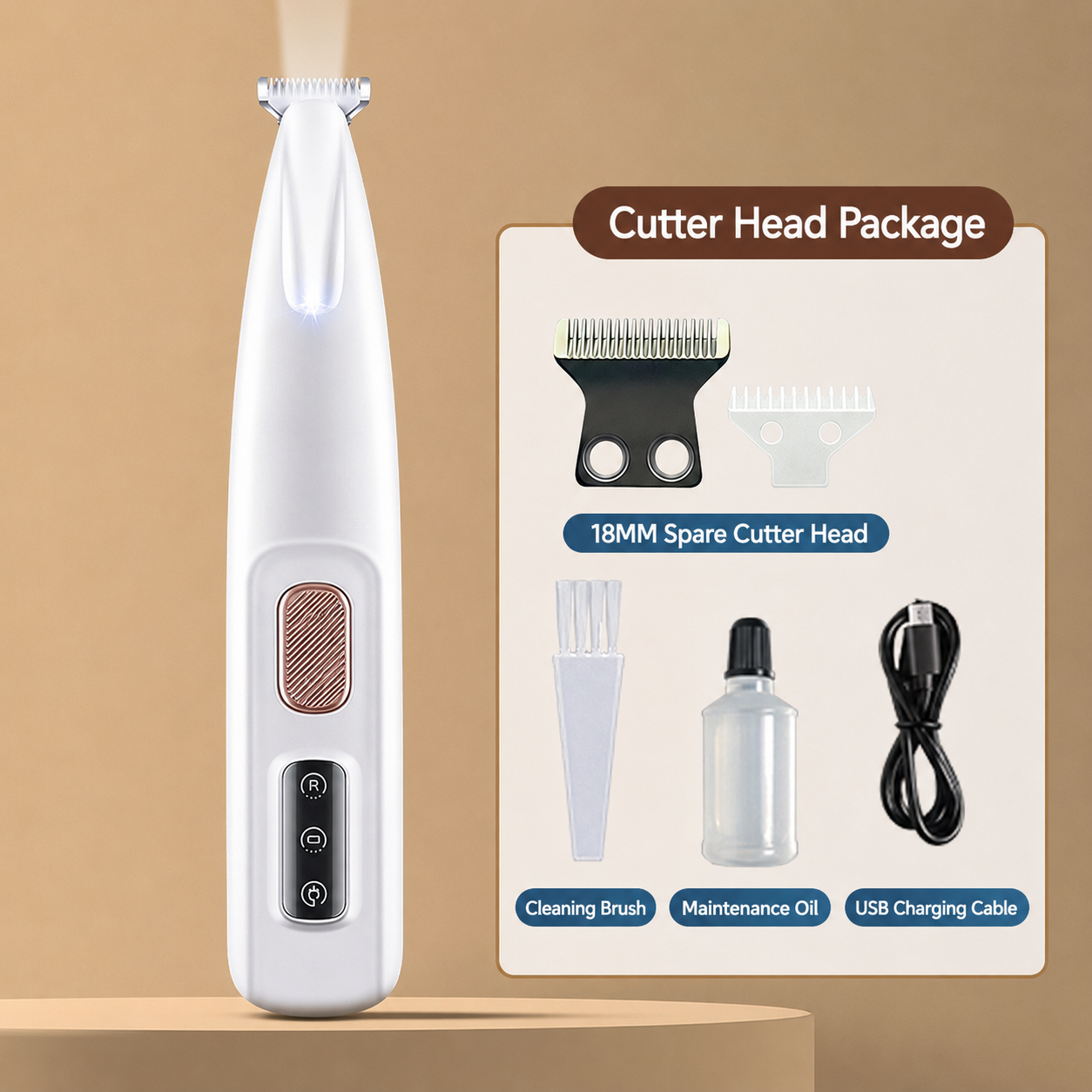 White (Waterproof + Blade Package)🔥,Single - 1